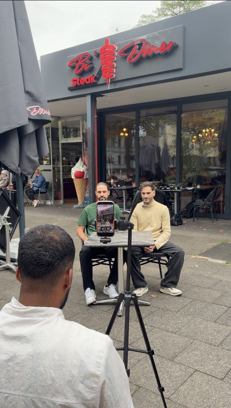 Content-Drehtag beim Kunden vor Ort